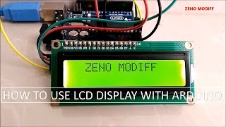 How to Connect an I2C Lcd Display to an Arduino Uno [upl. by Barolet]