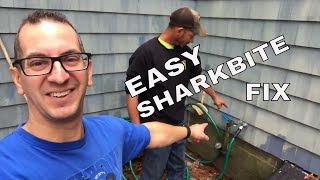 How To Replace Sillcock Valve With Frost Free Shark Bite [upl. by Glassman]