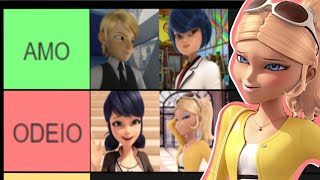 Tier List dos Personagens de Miraculous Minha Opinião [upl. by Nnylarak]