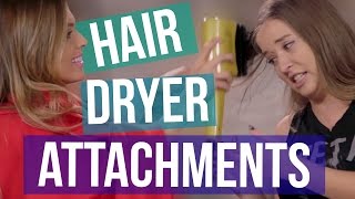 3 Weird Hair Dryer Attachments Beauty Break [upl. by Aronal375]