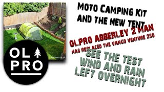 OLPRO ABBERLEY 2 MAN TENT TEST WITH MY CAMPING KIT [upl. by Marih645]