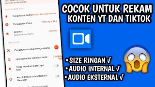 APLIKASI PEREKAM LAYAR TERBAIK UNTUK GAME TANPA LAG DAN COCOK DI HP KENTANG [upl. by Annoerb]