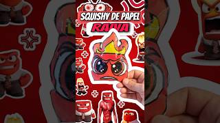 Fiz um SQUISHY DE PAPEL do Raiva de divertidamente ❤️🔥 [upl. by Welch537]