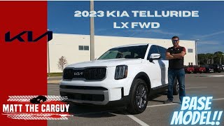 The 2023 Kia Telluride LX is the most “loaded” base trim level of any mid size SUVs Review drive [upl. by Arteid]