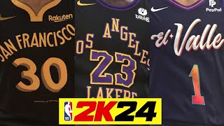 NBA 2K24 ADDS NEW CITY EDITION JERSEYS FOR ALL 30 TEAMS [upl. by Atirahc]