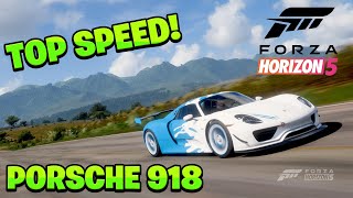 Rebuilding a PORSCHE 918 Spyder 1416 HP  Forza Horizon 5  Thrustmaster T300RS Gameplay [upl. by Naehs]