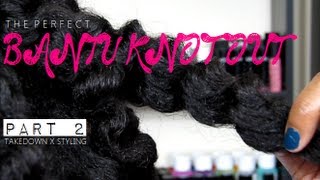 NATURAL HAIR  THE PERFECT BANTU KNOT OUT partTWO [upl. by Cecilia]