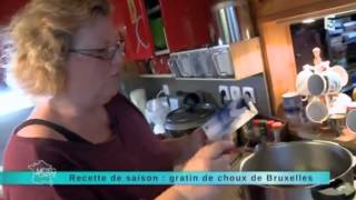 Recette de saison  Gratin de choux de Bruxelles à la normande [upl. by Yrannav]