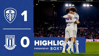 Highlights Leeds United 10 Stoke City  James goal maintains unbeaten home record [upl. by Brittain]