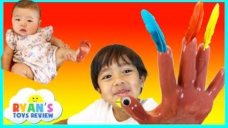 THANKSGIVING CRAFTS FOR KIDS Homemade DIY gifts Play Doh Turkey Surprise Toys Children Activities [upl. by Ikcir]