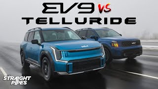 2024 Kia EV9 vs Kia Telluride  Worth the 15k Difference [upl. by Nigrom885]