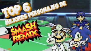 Top 6 mejores personajes de Smash remix [upl. by Trillbee]