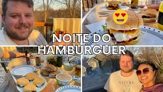 CHEGOU A PRIMAVERA EM MINNESOTA  Hamburguer Americano na Churrasqueira [upl. by Adnyleb]