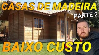 Casas de Madeira Barata PréFabricada 2 e 3 Dormitórios de Baixo Custo [upl. by Madge514]