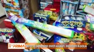 “Botti” di Capodanno divieti aggirati dieci feriti in Sicilia [upl. by Adlen]