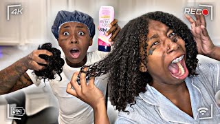 NAIR HAIR REMOVER In ANGRY GIRLFRIEND HAIR 😱‼️   SHE STARTED CRYING BAD  😳 [upl. by Perlie37]