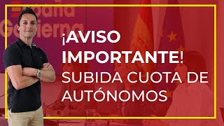 ¡Subida CUOTA DE AUTÓNOMO en 2024 [upl. by Atiraj]