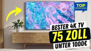 Bester 75 Zoll Fernseher unter 1000 Euro Samsung CU7179 großer günstiger Fernseher Kaufberatung [upl. by Ahsoj142]