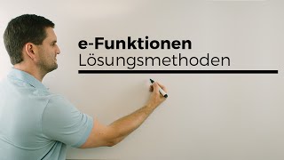 Exponentialgleichung lösen eFunktion Logarithmieren  Mathe by Daniel Jung [upl. by Annaeerb]