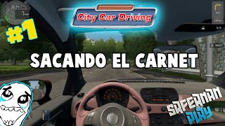 City car driving  Primer día de clase sacando el carnet de coche  Español  GamePlay Logitech g29 [upl. by Jennette648]