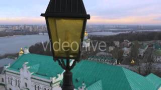 Panorama of a Church Complex of Dormition Cathedral Holy Dormition KievPechersk Lavra Kiev White [upl. by Idou458]