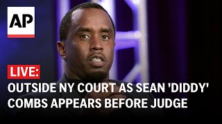 LIVE Outside NY court as Sean Diddy Combs appears before judge in sex trafficking case [upl. by Notned488]