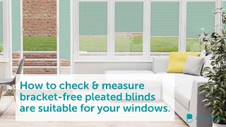 How To Measure For BracketFree Pleated Blinds from DotcomBlinds [upl. by Alphonsa999]