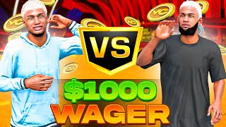 I GOT ASK TO PLAY IN 1000 WAGERS ON NBA2k24 MOST INTENSE WAGER OF THE YEAR [upl. by Enilemme]