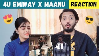 EMIWAY BANTAI X MAANU  4U REMIX REACTION  OFFICIAL MUSIC VIDEO  WHOLE HEARTEDLY [upl. by Rowena]