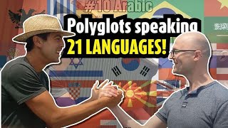 unique encounter between 2 polyglots in 21 languages [upl. by Fogel]