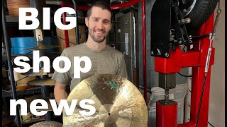 Cymbal Unboxing and SHOP UPGRADE [upl. by Eseneg]