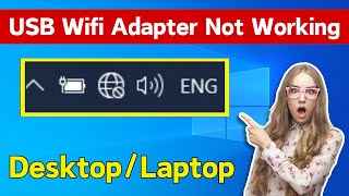 Fix USB Wifi Adapter Not Working Windows 10 Laptop  Wifi Adapter Not Showing Problem Windows 10 PC [upl. by Ecirtram]