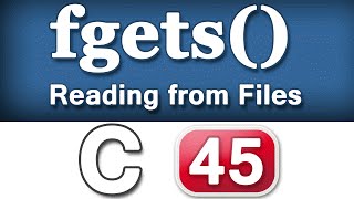 fgets Function C Programming Language Video Tutorial [upl. by Maillliw721]