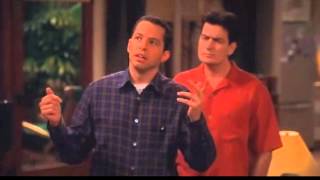 melhores momentos two and a half men p2 dublado [upl. by Llessur668]