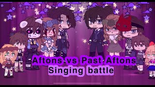 Afton vs Past Afton singing battle FNaFGacha [upl. by Neelia]