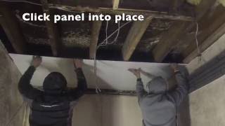 HOW TO CLAD A CEILING WITH PVC HYGIENIC CLADDING PANELS IN LESS THAN 60 SECONDS [upl. by Akitan]