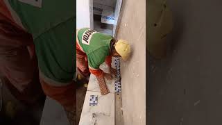 How to install ceramic tiles for a cement chair step by step [upl. by Siusan132]