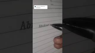 Abidzar writing handwriting lettering calligraphy art [upl. by Frisse]