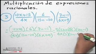 Multiplicación de fracciones algebraicas [upl. by Repmek402]