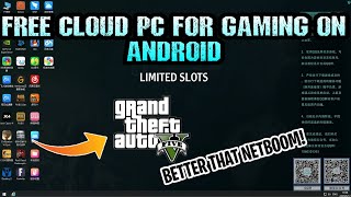 FREE CLOUD PC FOR GAMING ON ANDROID  PLAY GTA 5 ON ANDROID new trick [upl. by Huff212]