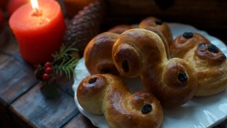 Cómo hacer Lussekatter bollos de Santa Lucía [upl. by Aikyt]