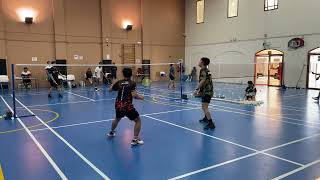 Joey  Jeff VS Prial  Cris Edd  Good Shots Qatar GSQ  01 Mar 2024  Badminton Queuing Doha Qatar [upl. by Gorlicki]