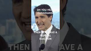 TORONTO SCARED TRUDEAU Torontoelection FreeCanada MCGA short shorts [upl. by Nairdna]