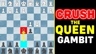 CRUSH The Queens Gambit Aggressive Gambit [upl. by Delastre188]