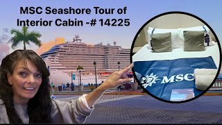 Tour of The MSC Seashore Inside Cabin 14225 mscseashore cabintour insidecabin [upl. by Annaeirb613]