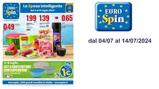 Volantino EuroSpin IT dal 4 al 14 luglio 2024 [upl. by Ynabla508]