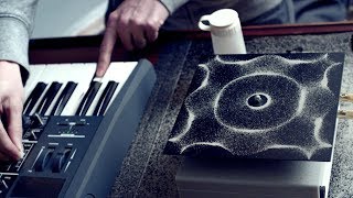 Cymatics Chladni Plate  Sound Vibration and Sand [upl. by Eenehs]