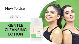 How To Use Derma Essentia Gentle Cleansing Lotion  For Normal to Sensitive Skin [upl. by Lona]