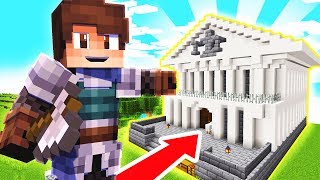 I BUILT a COURTHOUSE in Camp Minecraft [upl. by Miarzim]