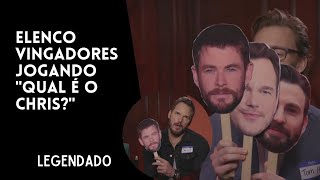 ELENCO de VINGADORES escolhe entre Chris Evans Hemsworth ou Pratt  Legendado [upl. by Ahsi]